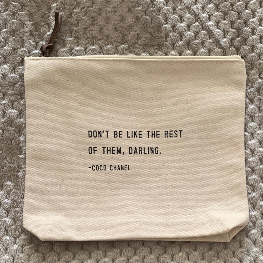 Beige Canvas Toiletry Bag